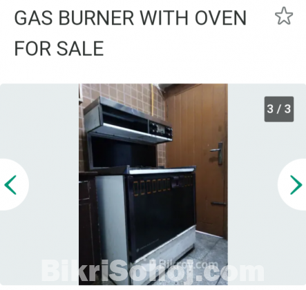 Gas burner and oven